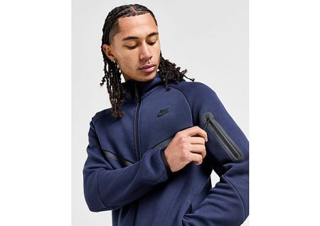 Nike Tech Fleece Full Zip Hoodie Heren - Obsidian- Heren