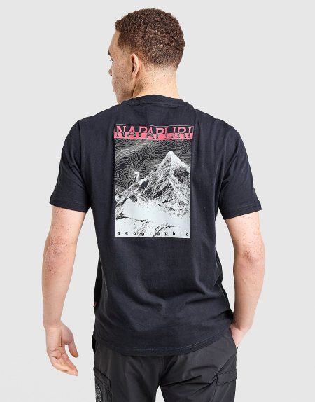Napapijri Back Mountain T-Shirt - Zwart- Heren