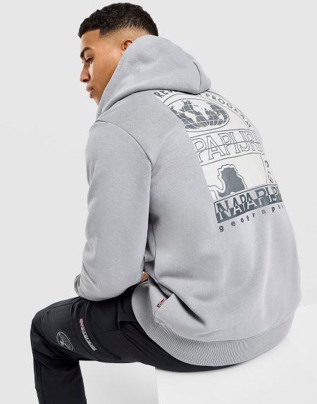 Napapijri Back Graphic Overhead Hoodie - Grijs- Heren