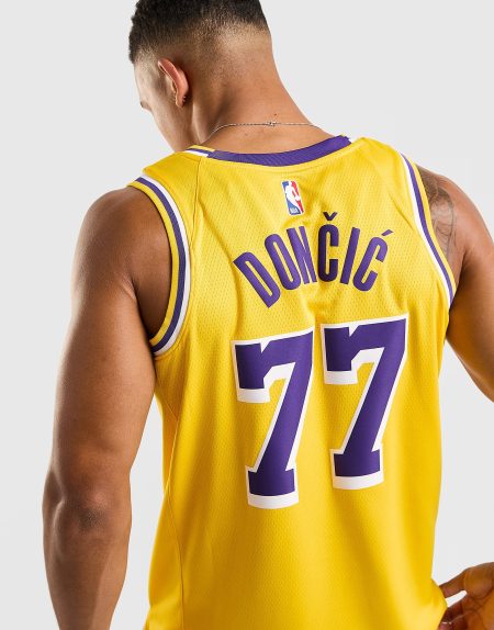 Nike Dri-FIT Swingman NBA-jersey voor heren Los Angeles Lakers Icon Edition - Geel- Heren