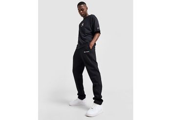 Champion Small Logo Open Hem Joggers - Black- Heren