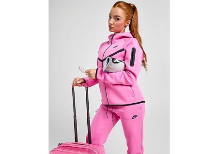 Nike Hoodie met rits voor dames Sportswear Tech Fleece Windrunner - Roze- Dames