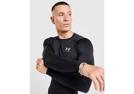 Under Armour Men's HeatGear Armour Compression Long Sleeve Tee - Zwart- Heren