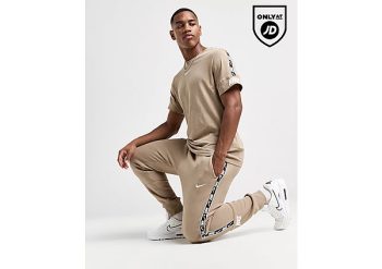 Nike Tape Fleece Joggers - Stone- Heren