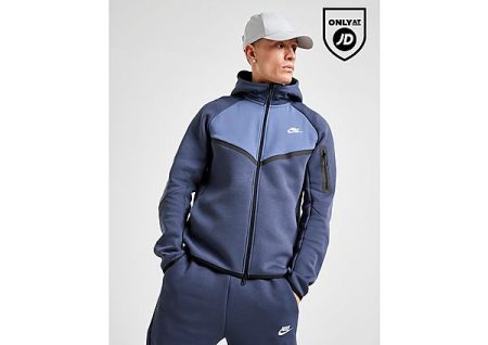Nike Tech Mix Full Zip Hoodie - Blauw- Heren