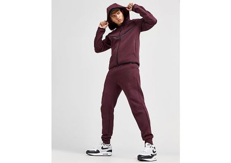 Nike Joggingbroek van fleece voor heren Sportswear Tech - Burgundy Crush- Heren