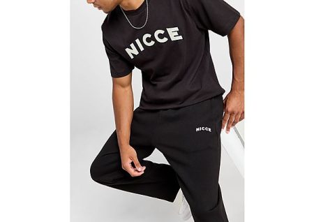 Nicce Fairway Open Hem Joggers - Black- Heren