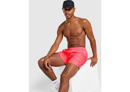 Nike Core 5" Swim Shorts - Red- Heren