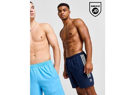 adidas Originals Lock Up Swim Shorts - Blue- Heren