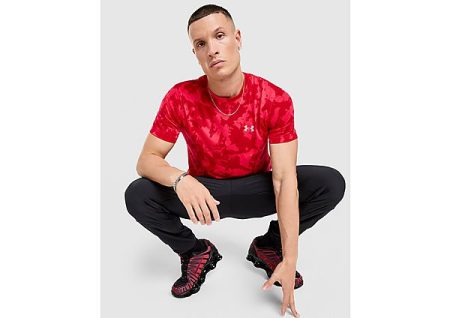 Under Armour Launch All Over Print T-Shirt - Rood- Heren