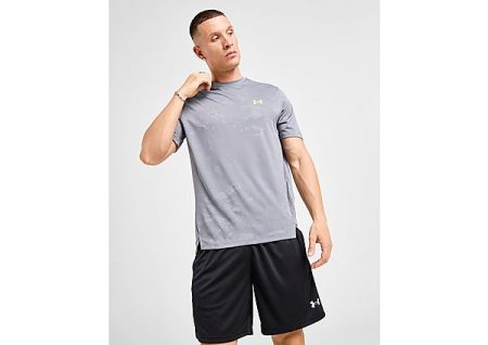 Under Armour Jacquard Vent T-Shirt - Gray- Heren