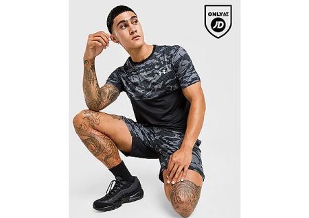 Under Armour Camo HeatGear T-Shirt - Zwart- Heren