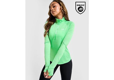 Under Armour Tech Tiger 1/4 Zip Top - Groen- Dames