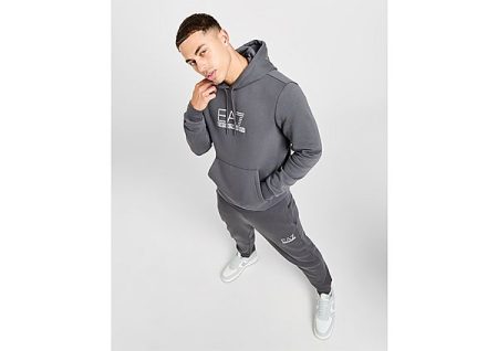 Emporio Armani EA7 Carbon Logo Hoodie - Grey- Heren