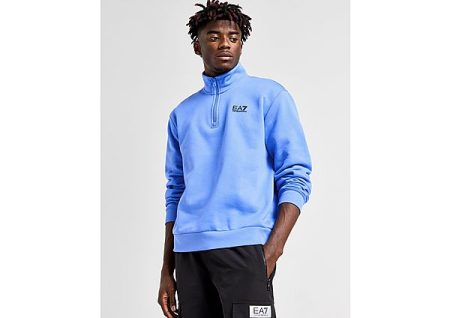 Emporio Armani EA7 Core 1/2 Zip Sweatshirt - Blue- Heren