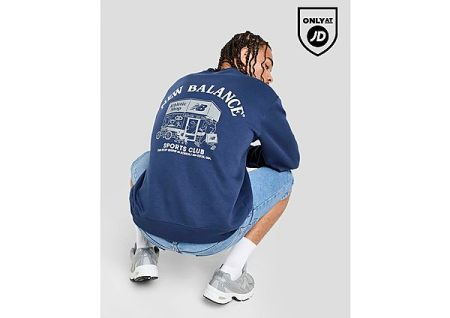 New Balance Athletic Shop Crew Sweatshirt - Blauw- Heren