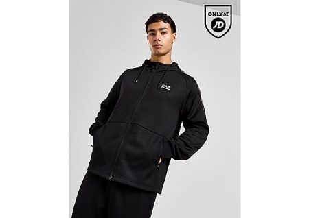 Emporio Armani EA7 Ventus 7 Reflective Full Zip Hoodie - Black- Heren