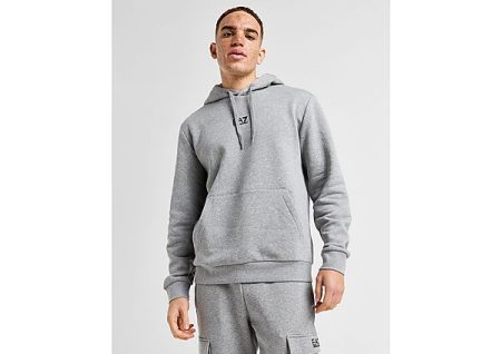 Emporio Armani EA7 Logo Overhead Hoodie - Grey- Heren