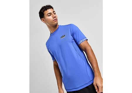 Emporio Armani EA7 Il Cuffed Poly T-Shirt - Blue- Heren