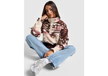 Columbia Helvetia Crop Print Fleece - Bruin- Dames