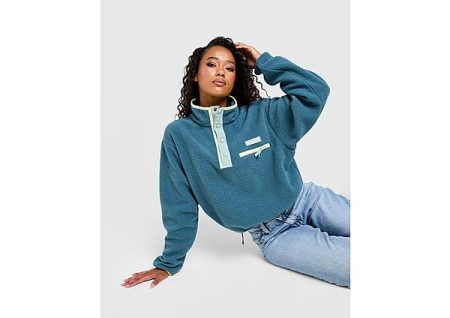 Columbia Helvetia Crop Fleece Top - Blauw- Dames