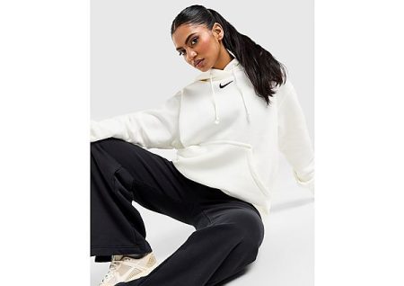 Nike Oversized hoodie voor dames Sportswear Phoenix Fleece - Sail/Black- Dames