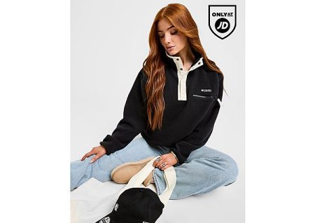 Columbia Helvetia Oversized Fleece Top - Zwart- Dames