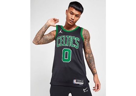 Jordan Boston Celtics Statement Edition Swingman Jordan NBA-jersey met Dri-FIT - Black- Heren