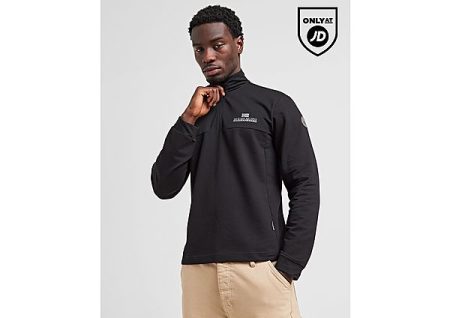 Napapijri Sesano Tech 1/2 Zip Top - Black- Heren