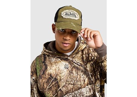 Von Dutch Denim Trucker Cap - Groen- Heren