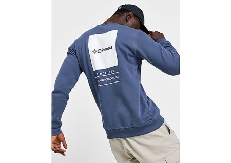 Columbia Barton Springs Crew Sweatshirt - Navy- Heren