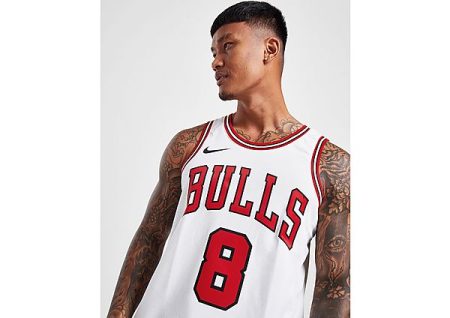 Nike Chicago Bulls Association Edition 2022/23 Swingman Nike NBA-jersey met Dri-FIT - Wit- Heren
