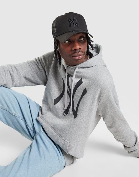 New Era MLB New York Yankees Large Logo Hoodie - Grijs- Heren