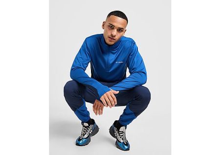 Columbia Three Pitch 1/2 Zip Top - Blauw- Heren