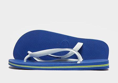 Havaianas Brazil Logo Flip Flops - Marine Blue- Heren