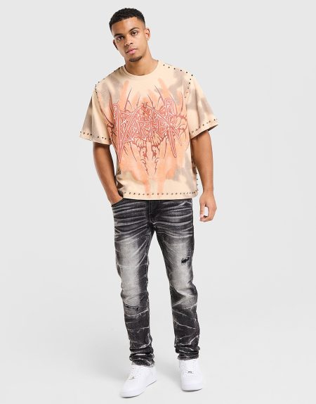 Smoke Rise Slim Wash Jeans - Zwart- Heren