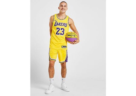 Nike Los Angeles Lakers Icon Edition Swingman Men's Nike NBA Shorts - Paars- Heren