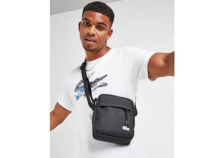 Lacoste Tape Shoulder Bag - Black- Dames