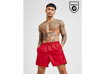 Lacoste Core Swim Shorts - Red- Heren