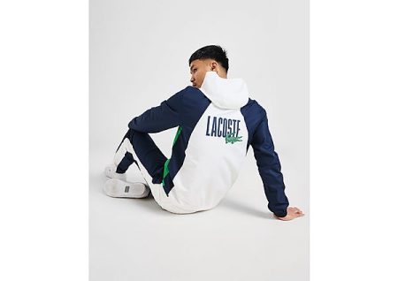 Lacoste Back Logo Colour Block Tracksuit - White- Heren