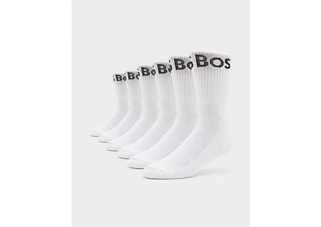 BOSS 6-Pack Crew Socks - White- Heren