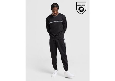 BOSS Authentic Crew Tracksuit - Black- Heren