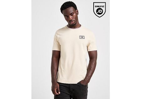 Tommy Hilfiger Badge Tip T-Shirt - Brown- Heren