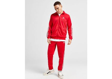 adidas Badge of Sport 3-Stripes Tracksuit - Rood- Heren