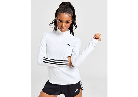 adidas Hyperglam 1/4 Zip Top - Wit- Dames