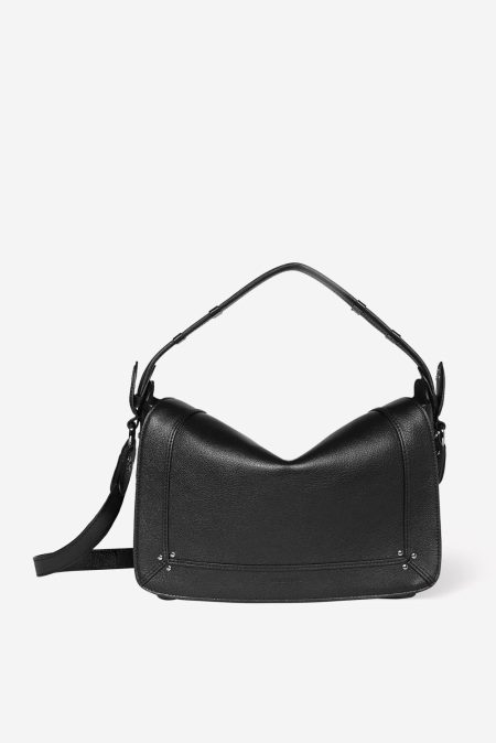 Jerome Dreyfuss handtas Pepito M 44PEPMBU noir silver buffallo