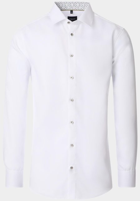 Venti Business hemd lange mouw Wit Kent Modern Fit 154412300/000