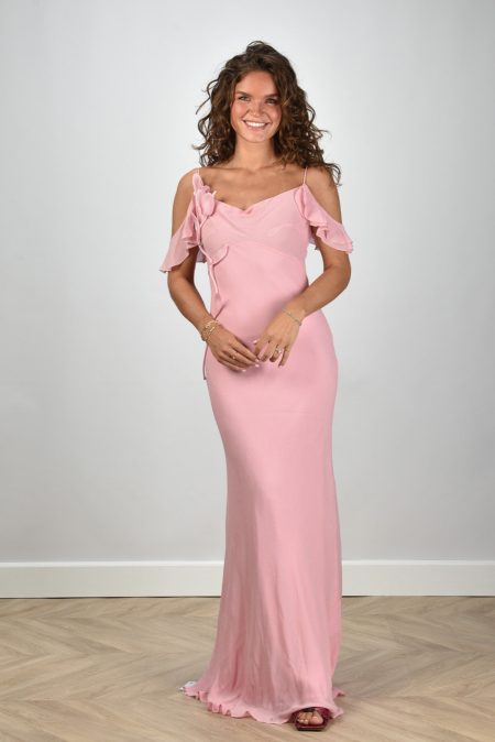 Self Portrait jurk SS25-254X-P pink