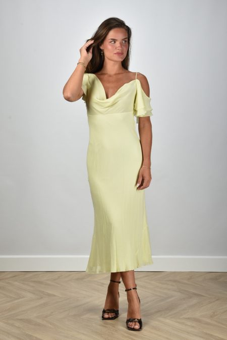 Self Portrait jurk PF25-070M-Y yellow