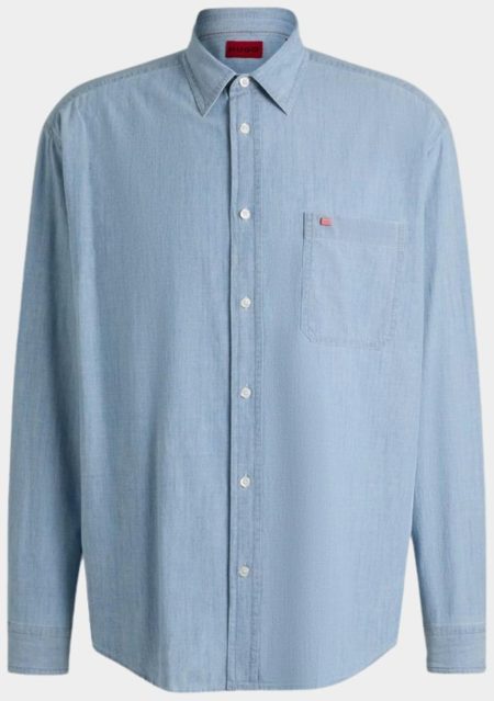 HUGO Men Casual hemd korte mouw Blauw Erillo 10270735 01 50539312/450